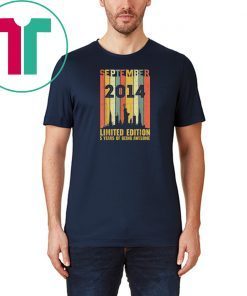 September 2014 T Shirt 5 Year Old Shirt 2014 Birthday Gift