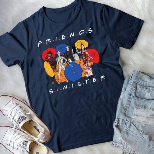 Sinister friends TV shows for best friends of the 90s Objectives Horror movies H Focus P Focus Halloween Not too scary Classic Tee Shirts