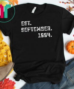Vintage Est September 1994 Birthday Gift For 25 Yrs Old H1 T-Shirt