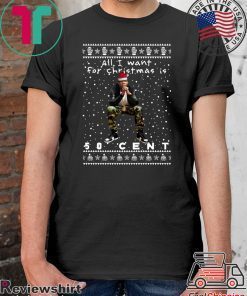 50 Cent Rapper Ugly Christmas T-Shirt
