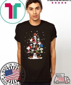 Snoopy Snowman Christmas Tree Shirt