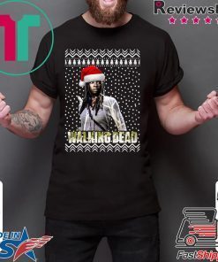 The Walking Dead Michonne Santa Hat Christmas Shirt