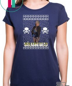 The Walking Dead Rosita Espinosa Santa Hat Christmas Shirt