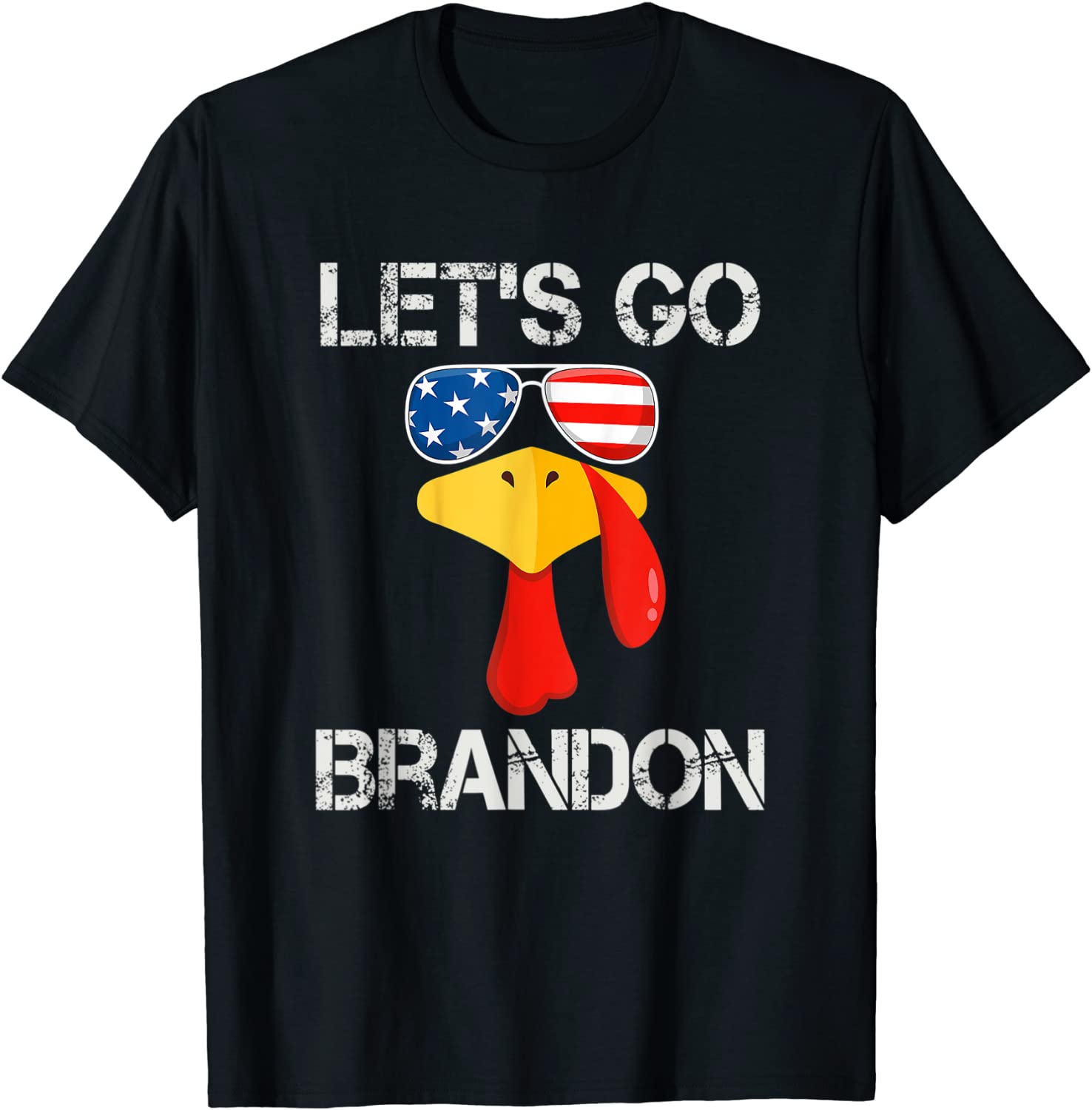 Let's Go Brandon Conservative US Flag Thankgiving Turkey Limited Shirt