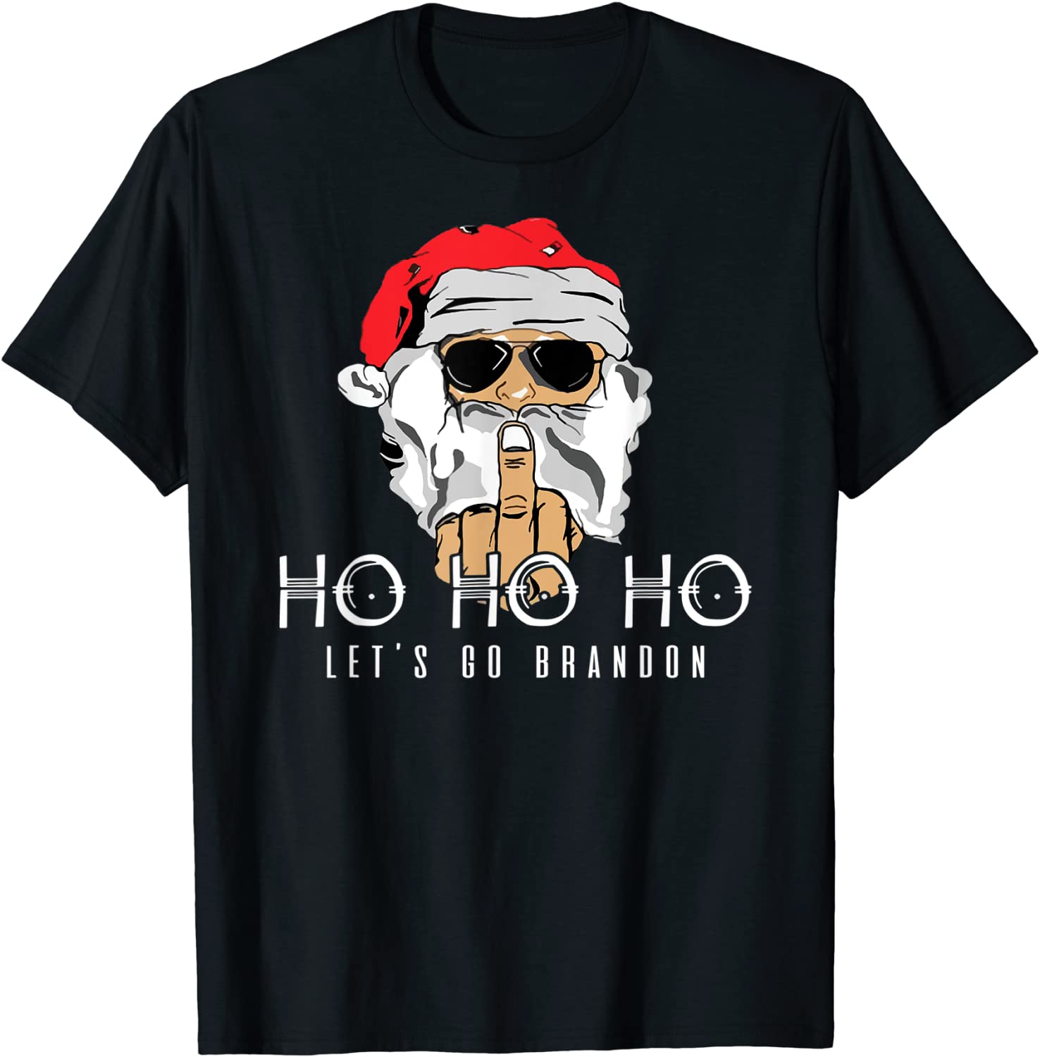 Lets Go Brandon Ho Ho Ho - Christmas Santa Let's Go Brandon Limited Shirt