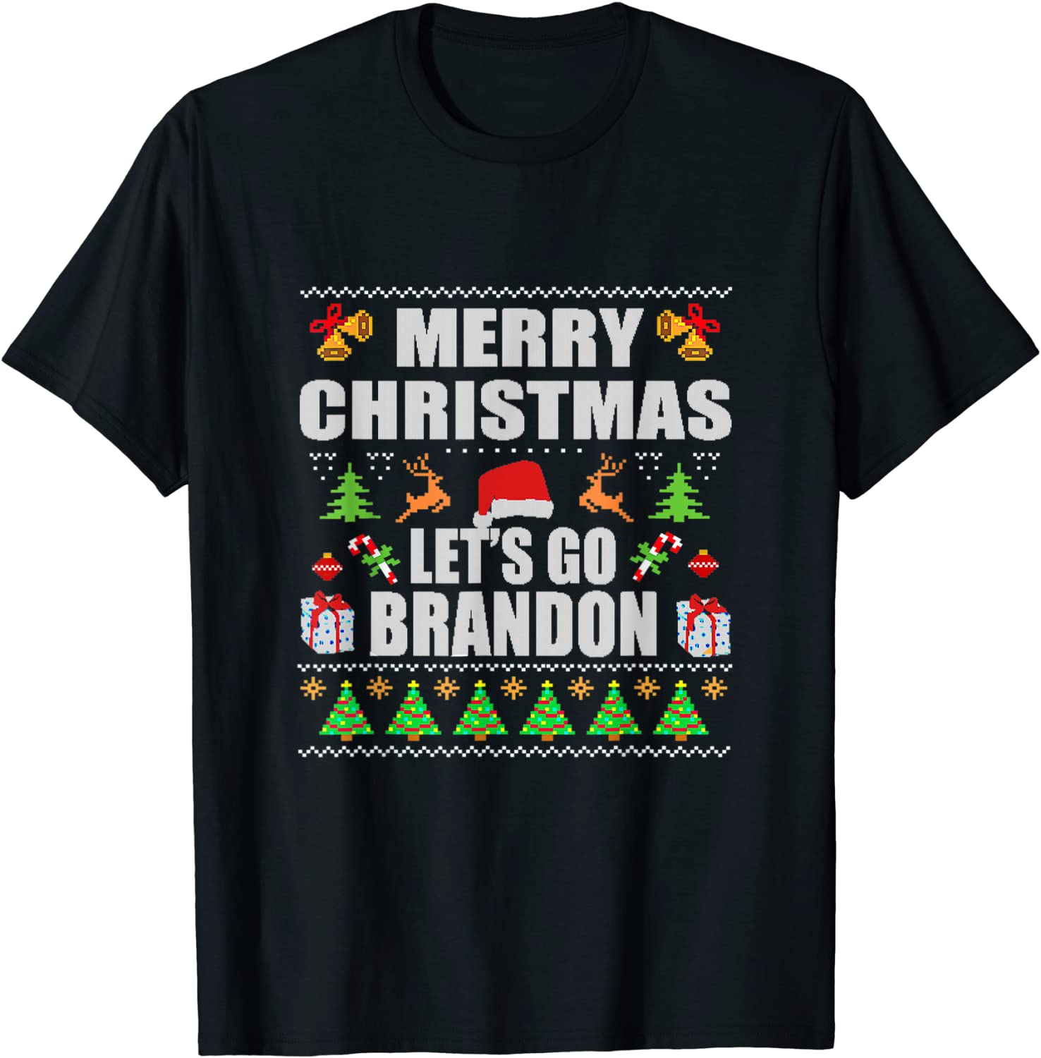 Merry Christmas Let's go Branson Brandon Ugly Sweater Gift Shirt