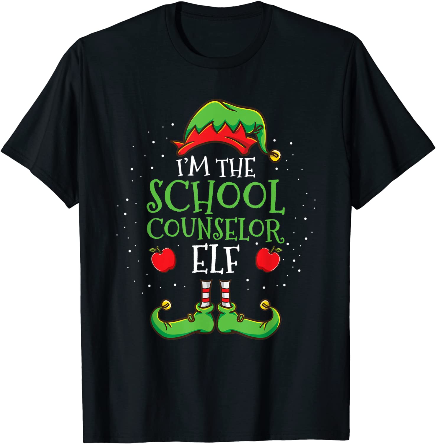 Im The School Counselor Elf Christmas T-Shirt