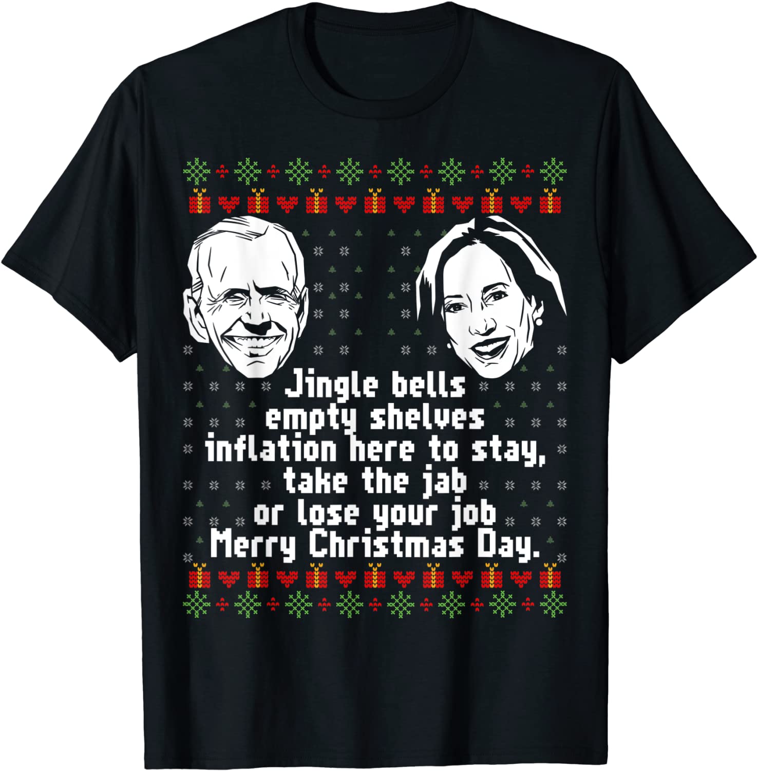 Jingle Joe Biden Santa Biden Ugly Christmas Sweater Limited Shirt