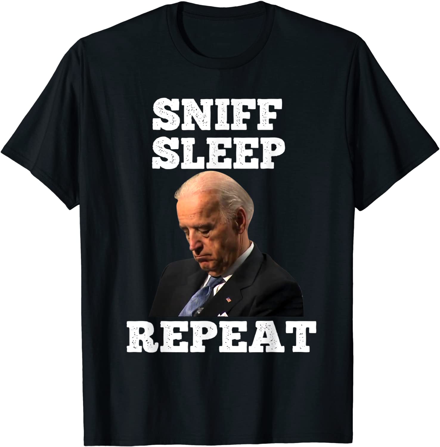 Joe Biden Asleep Sniff Sleep Repeat Anti Biden Liberal Classic T-Shirt