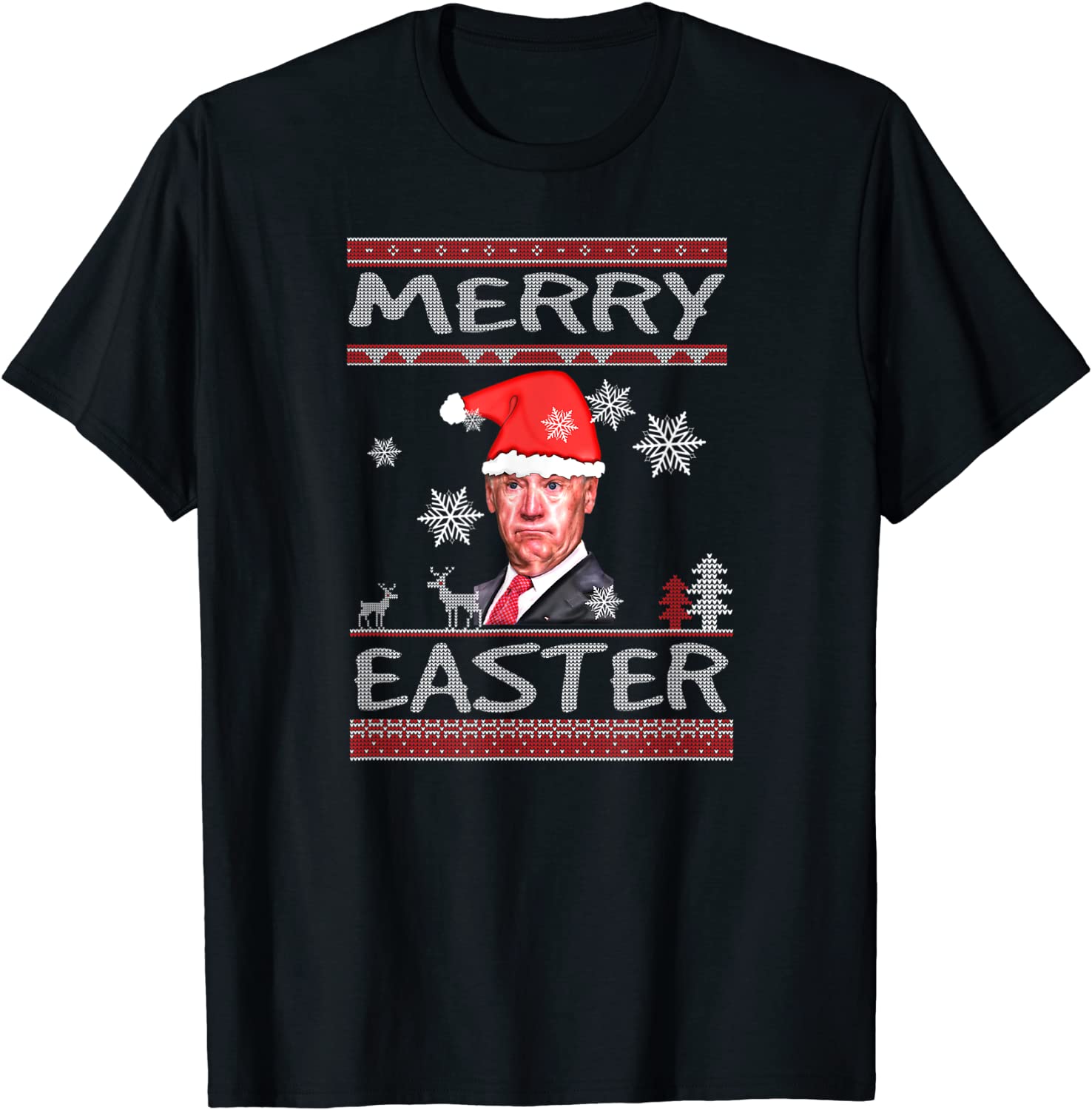 Joe Biden Merry Easter Ugly Christmas Pajama Gift Shirt