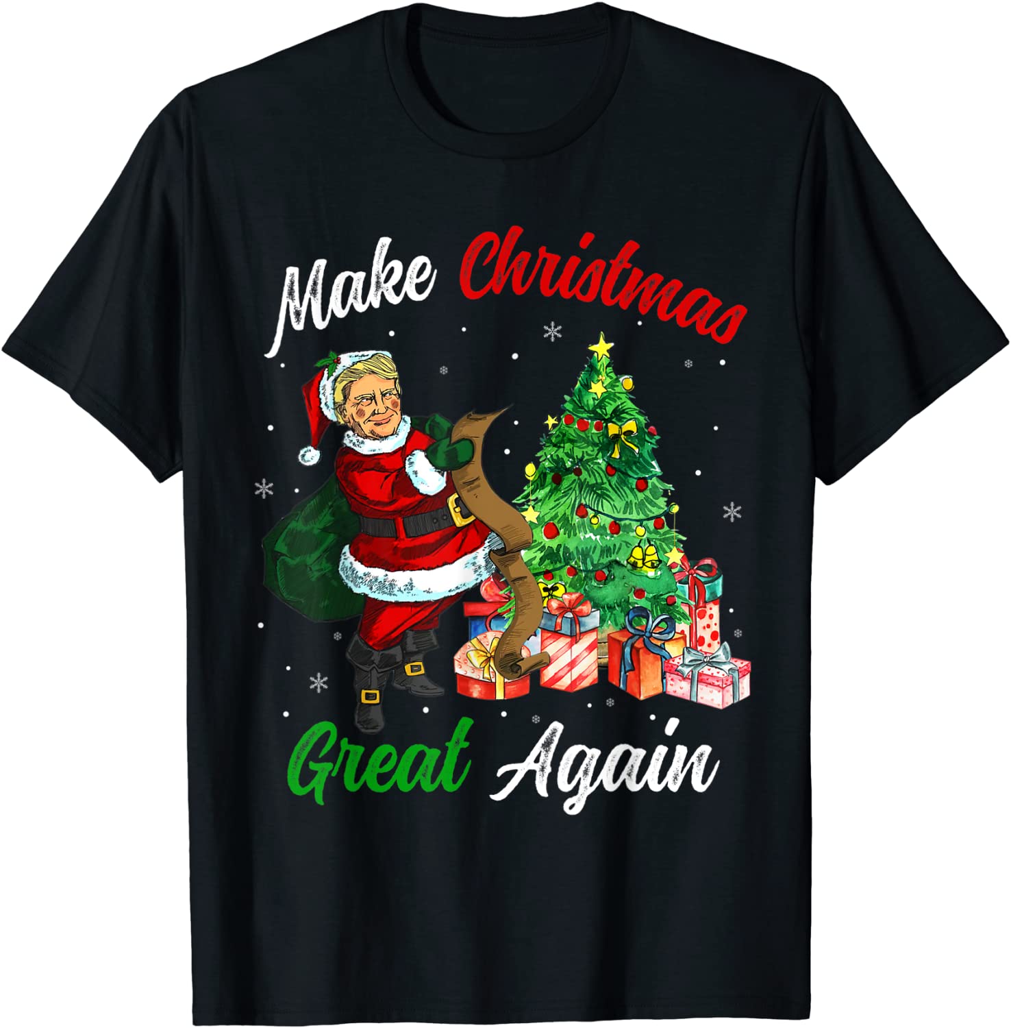 Make Christmas Great Again Trump Ugly X-mas Unisex Shirt