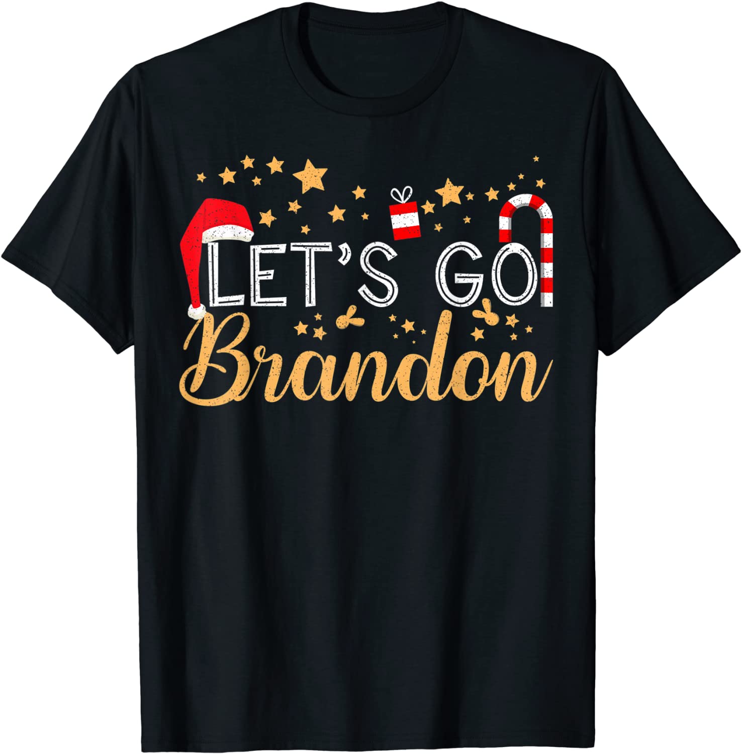 Merry Christmas Let's Go Branden Brandon Conservative T-Shirt