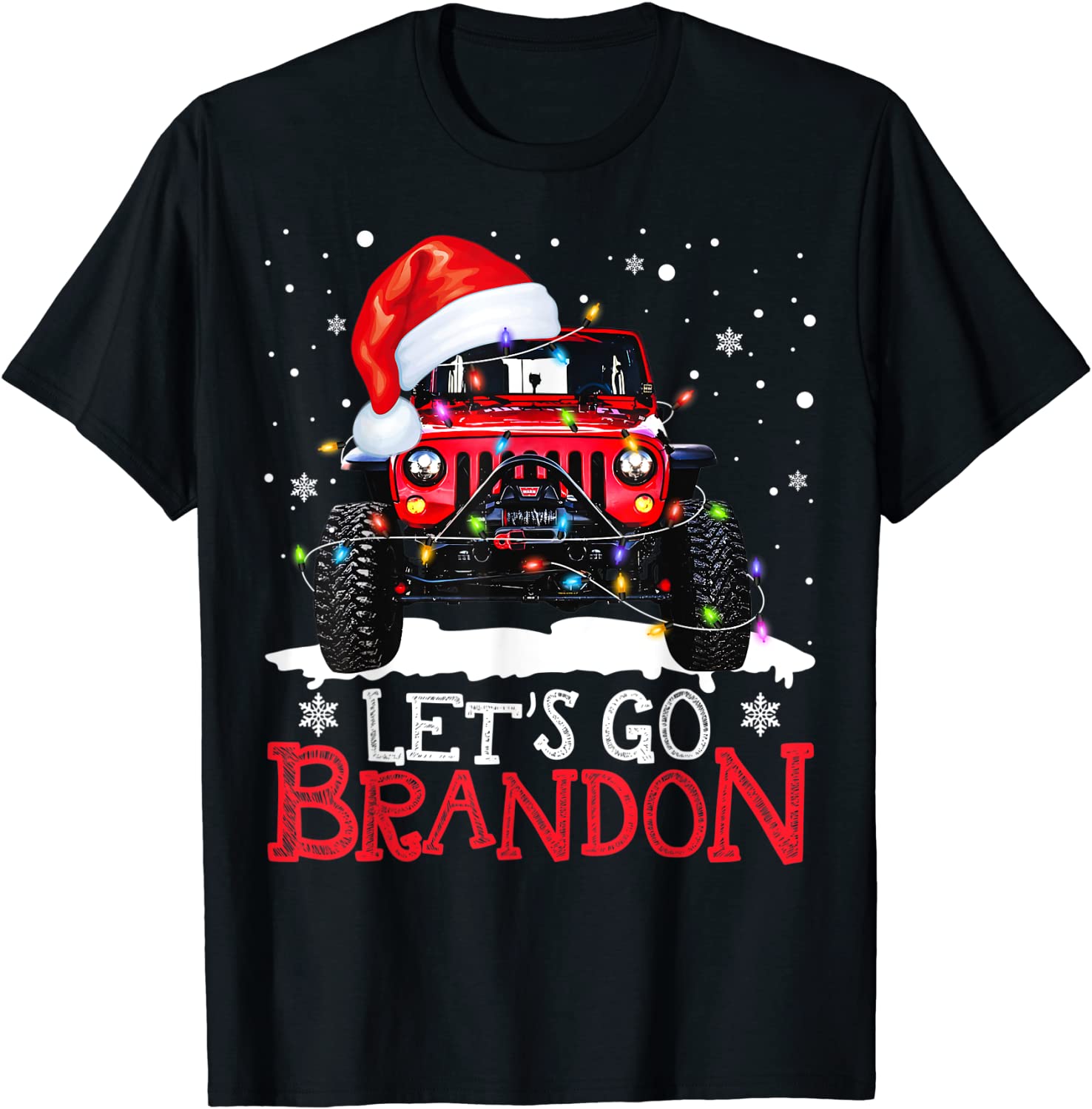 Merry Christmas Let's Go Branson Brandon Santa Hat Unisex Shirt