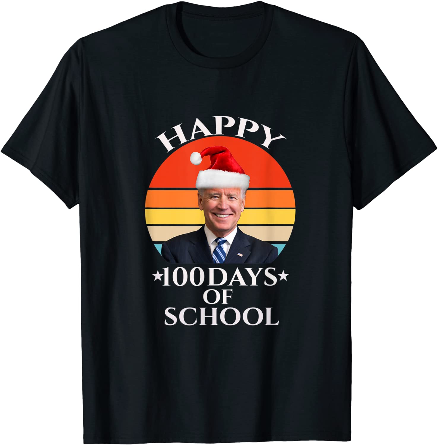 Santa Joe Biden 100 Days Of School Classic Shirt