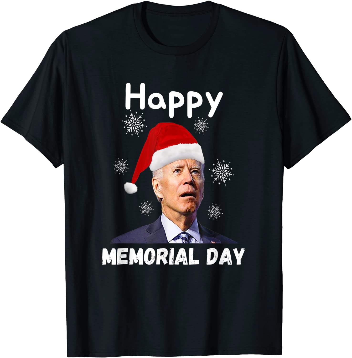 Santa Joe Biden Happy Memorial Ugly Christmas Sweater Gift Shirt