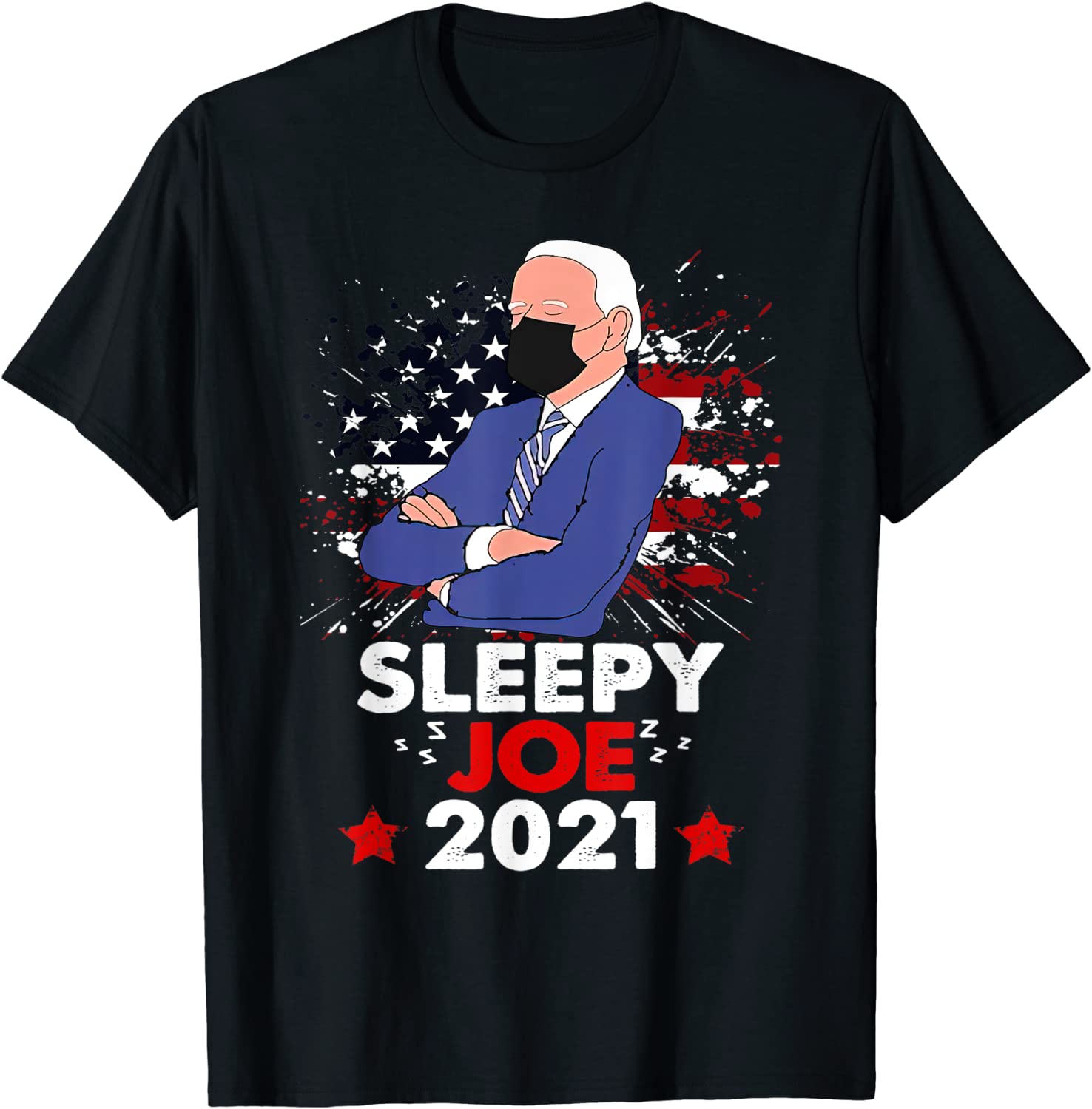 Sleepy Joe 2021 Anti Joe Biden US Flag Classic Shirt