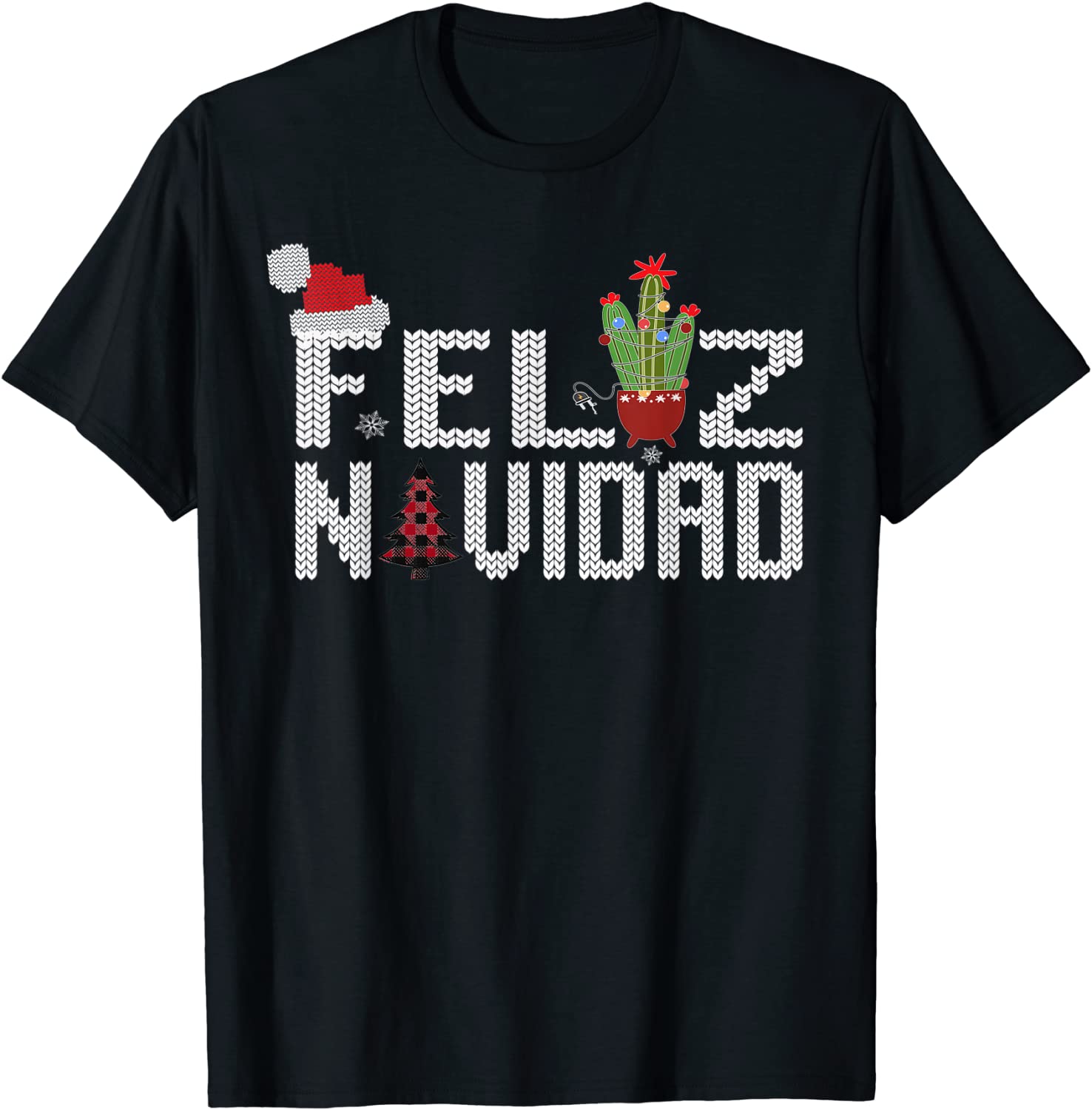 Spanish Mexican Ugly Christmas Vintage Feliz Navidad Gift Shirt