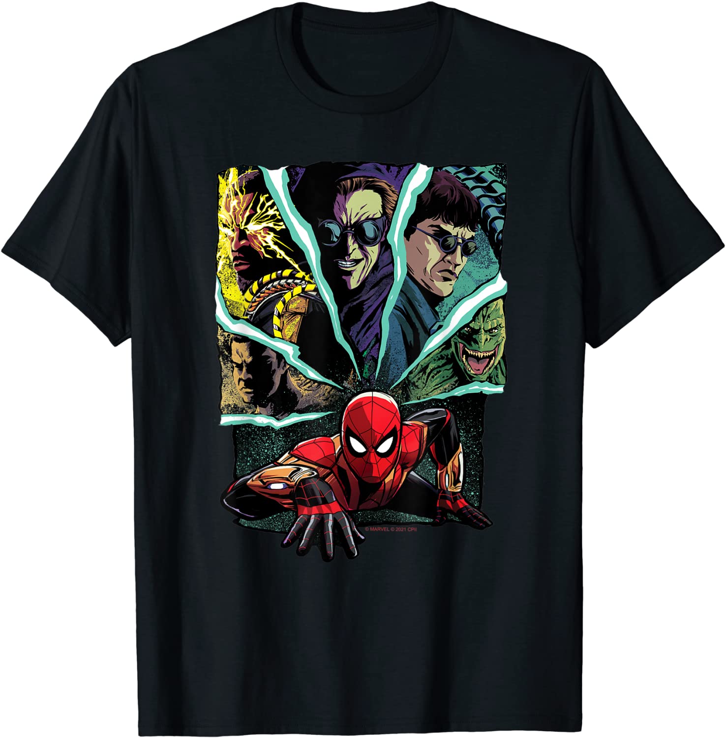 Spider-Man: No Way Home Spider-Man and Foes Unisex Shirt