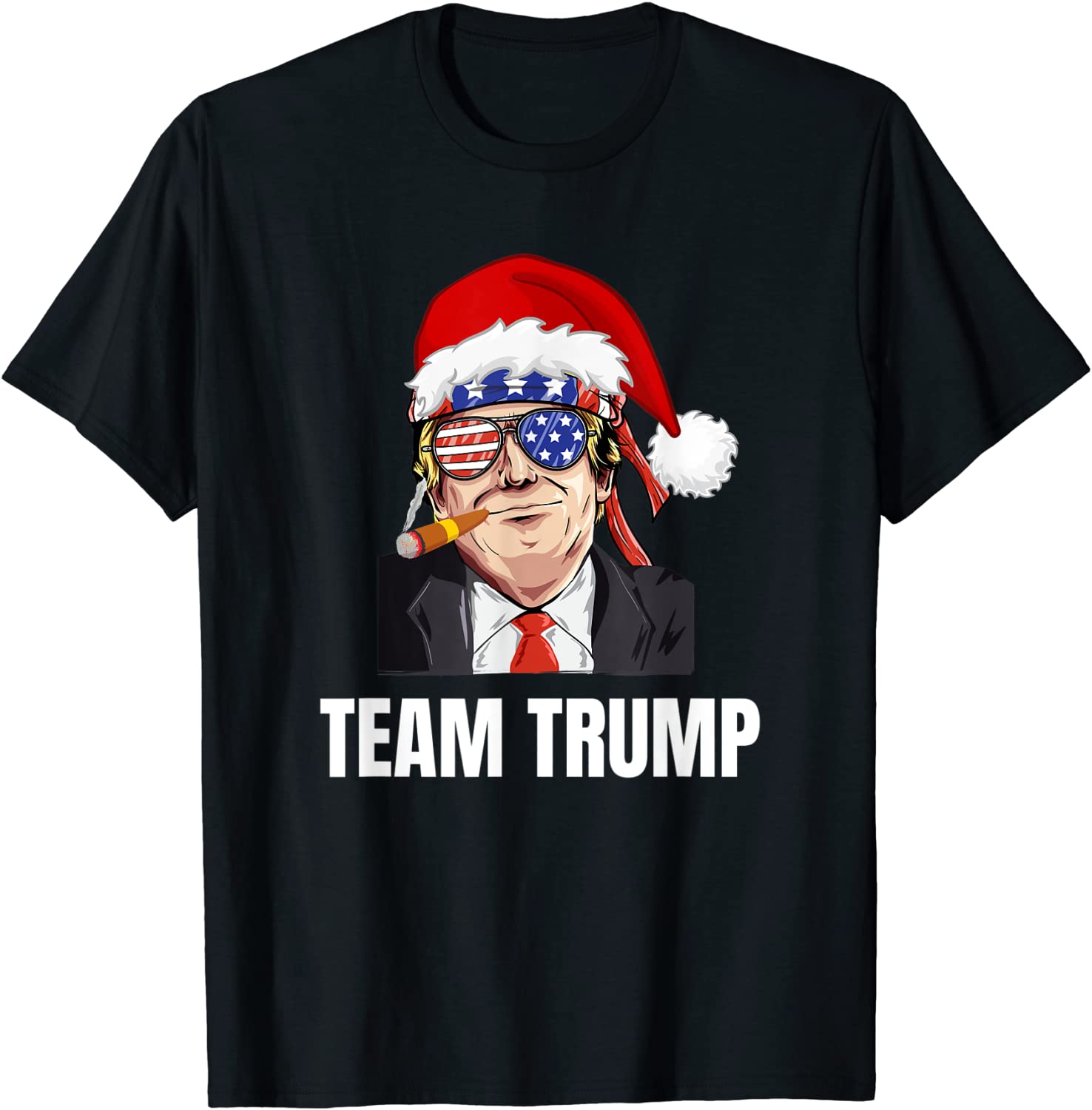 Team Trump Christmas Pajama Dear Santa All I Want Is A New 2022 T-Shirt
