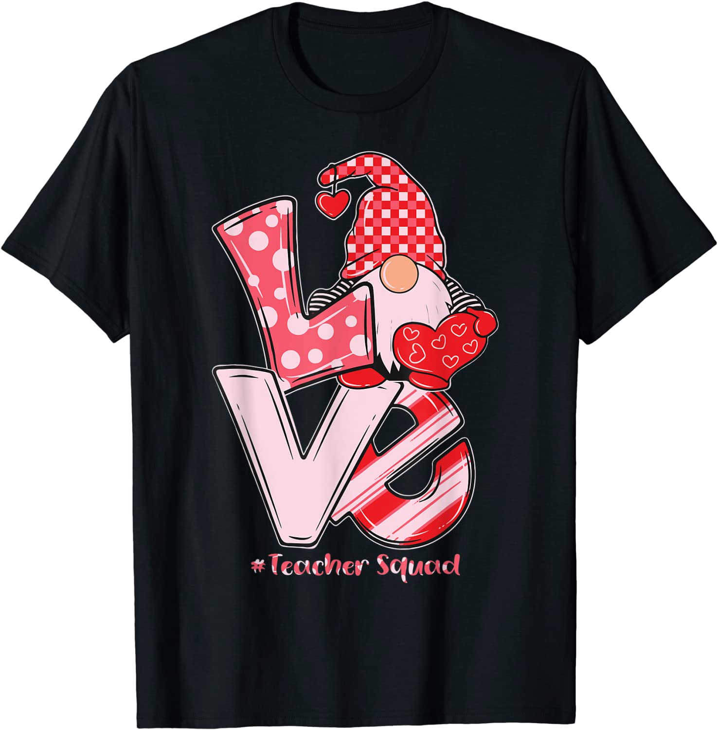 Love Gnome Teacher Squad Happy Valentine Gnome Teacher 2022 Unisex Shirt