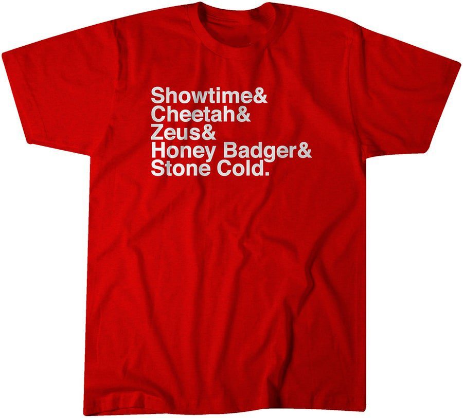 Showtime & Cheetah & Zeus & Honey Badger & Stone Cold Unisex Shirt