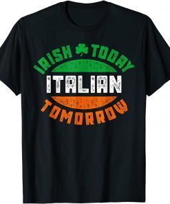 Irish Italian St. Patrick's Paddys Day Irish Green Shamrock Gift T-Shirt