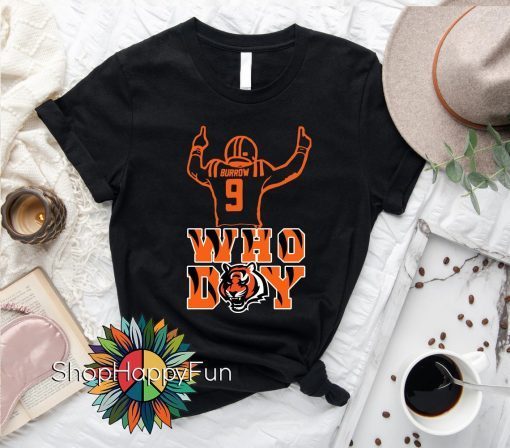 Joe Burrow Who Dey Bengals Super Bowl Football 2022 shirt