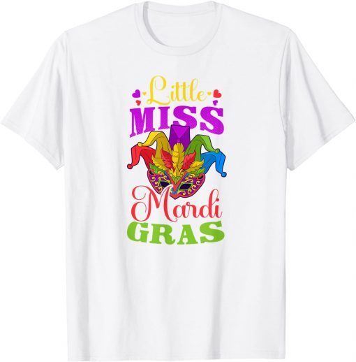 Little Miss Mardi Gras Design Mardi Gras Beads Classic Shirt