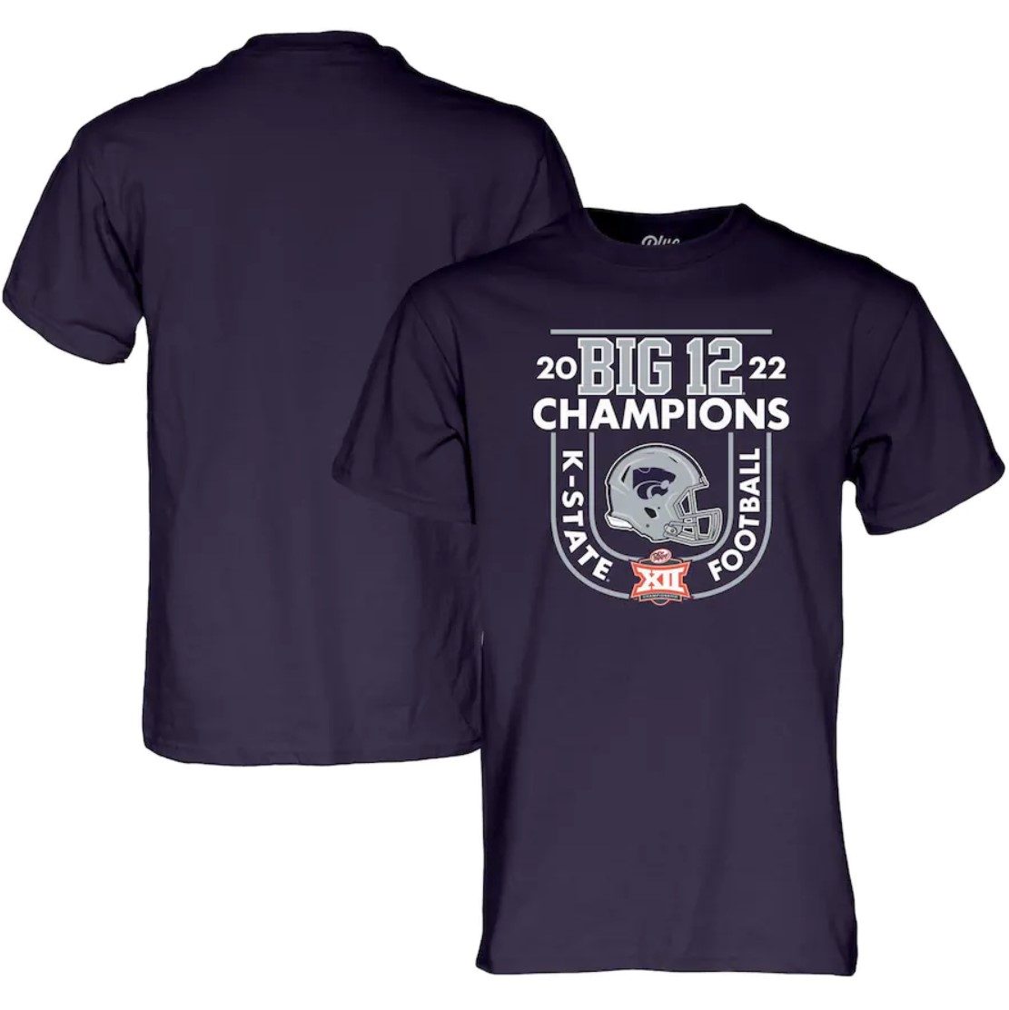 Purple Kansas State Wildcats 2022 Big 12 Football Conference Champions Locker Room Unisex TShirt