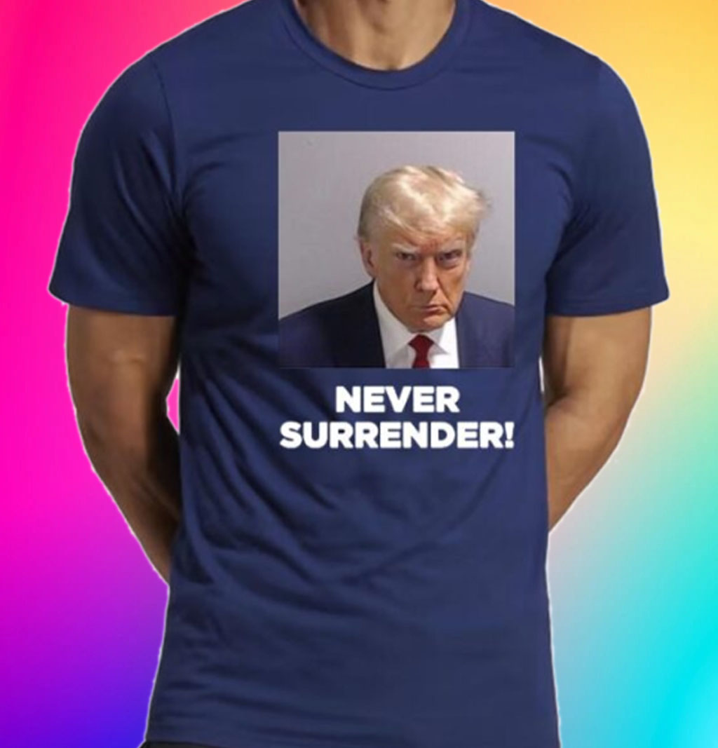 Trump Never SurrenderUnisex Triblend T-Shirts