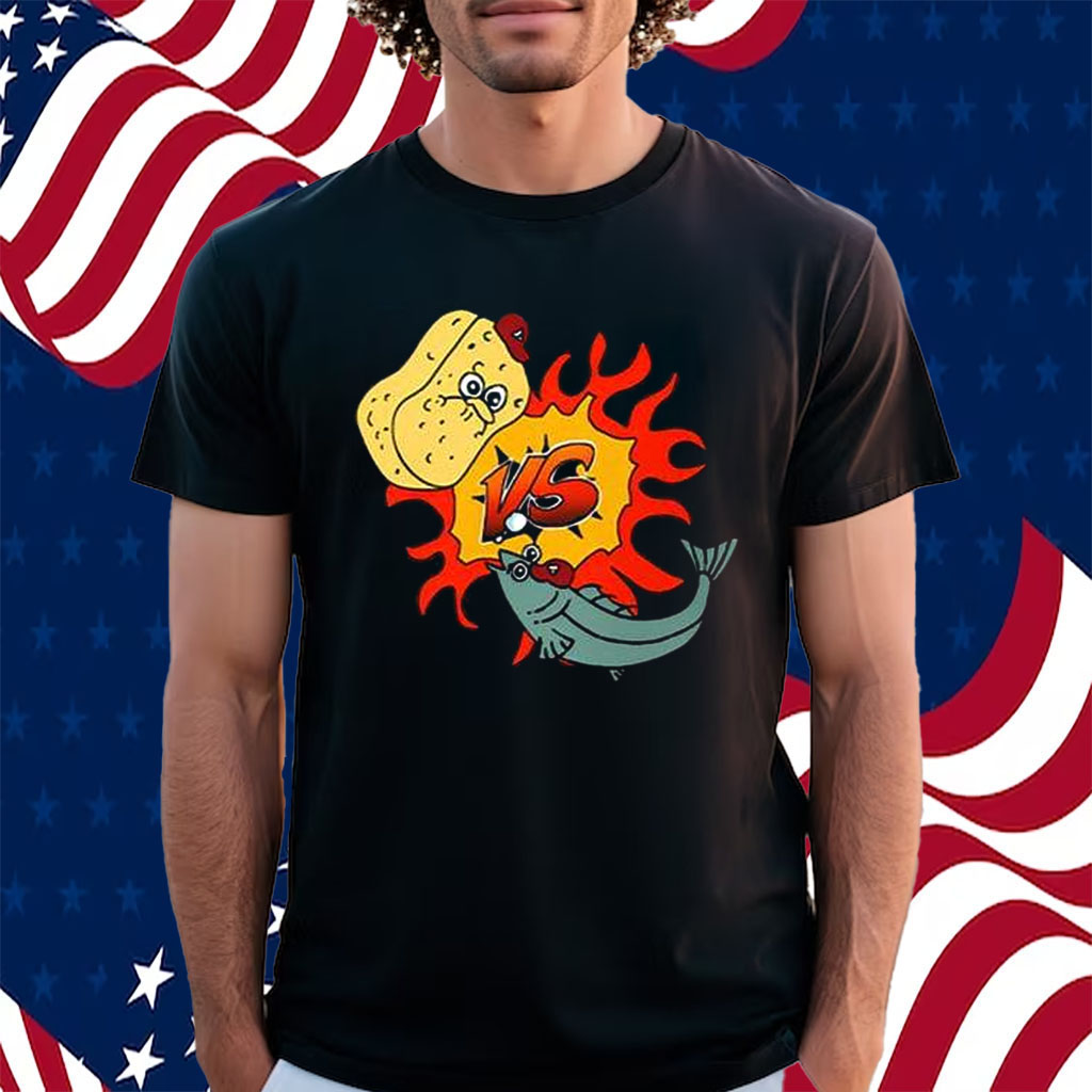 Wolfi Land Sponge And Fish T-Shirt