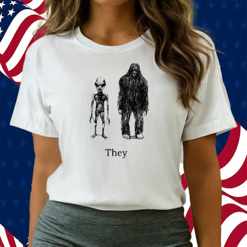 Cryptids On Sage Green Shirts