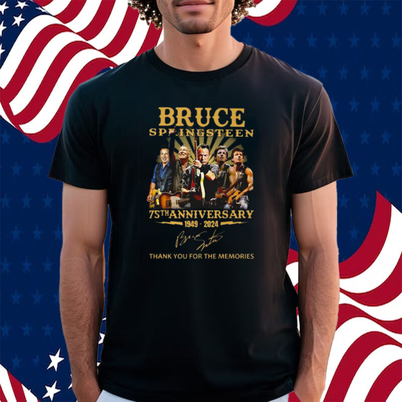 Bruce Springsteen 75th Anniversary 1949 – 2024 Thank You For The Memories Shirt