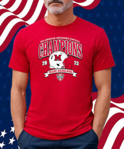 Miami University Redhawks 2023 Mac Football Conference Champions Shirt
