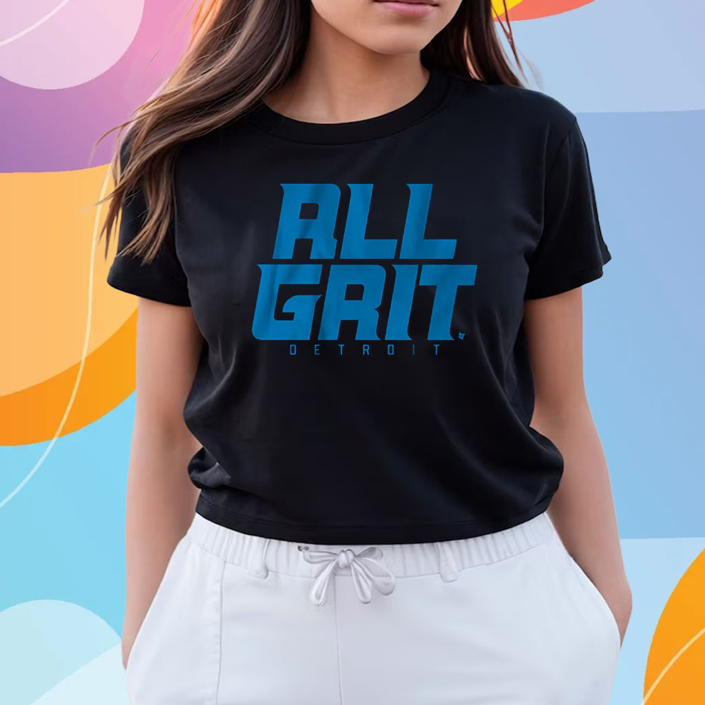 Detroit Football All Grit T-Shirts