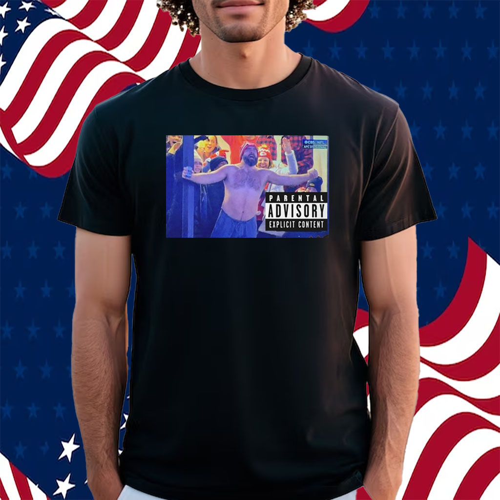 Jason Kelce Chugs Beer With Bills Fans T Shirt