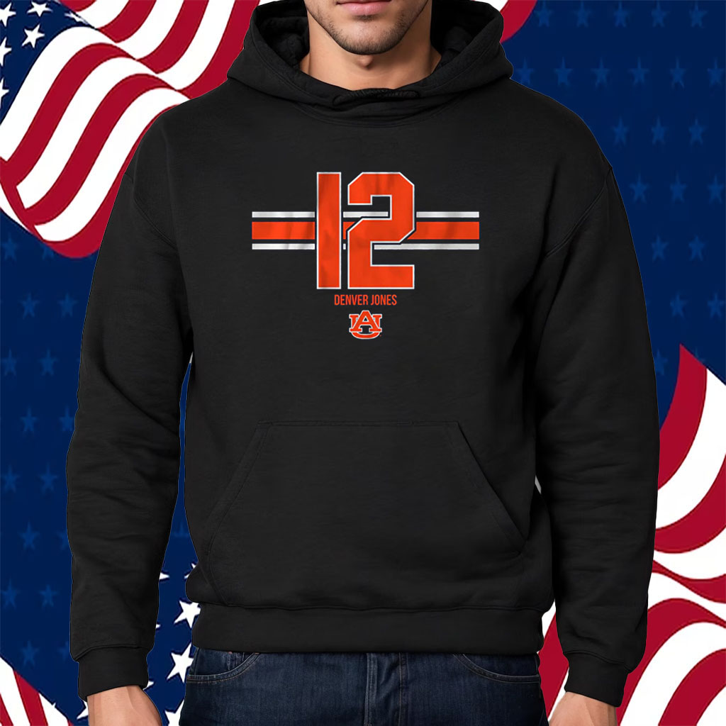 Auburn Basketball Denver Jones 12 Shirt Hoodie