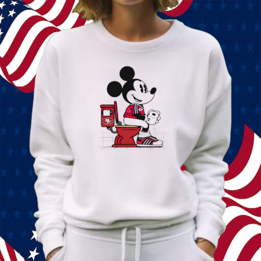 Mickey Mouse Chiefs Shit On 49ers Toilet Shirt Sweatshirt