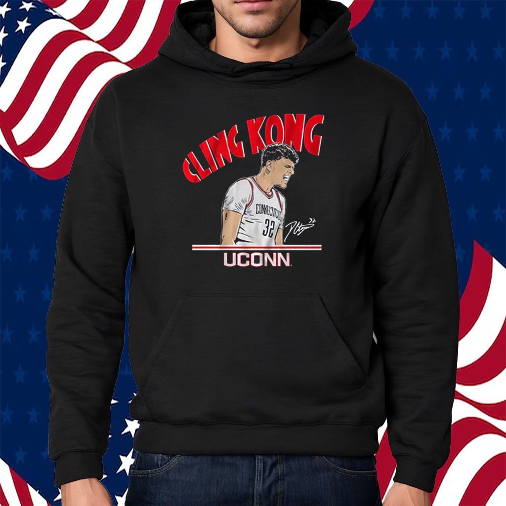 Uconn Basketball Donovan Clingan Cling Kong T-Shirt Hoodie