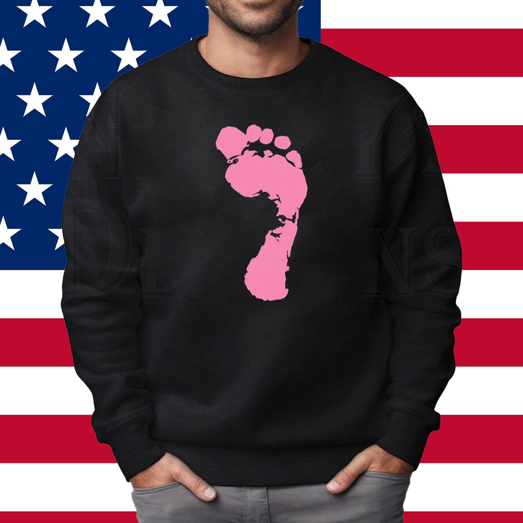 Big Pink Foot Get Up On Ya Good Foo Shirt Sweatshirt
