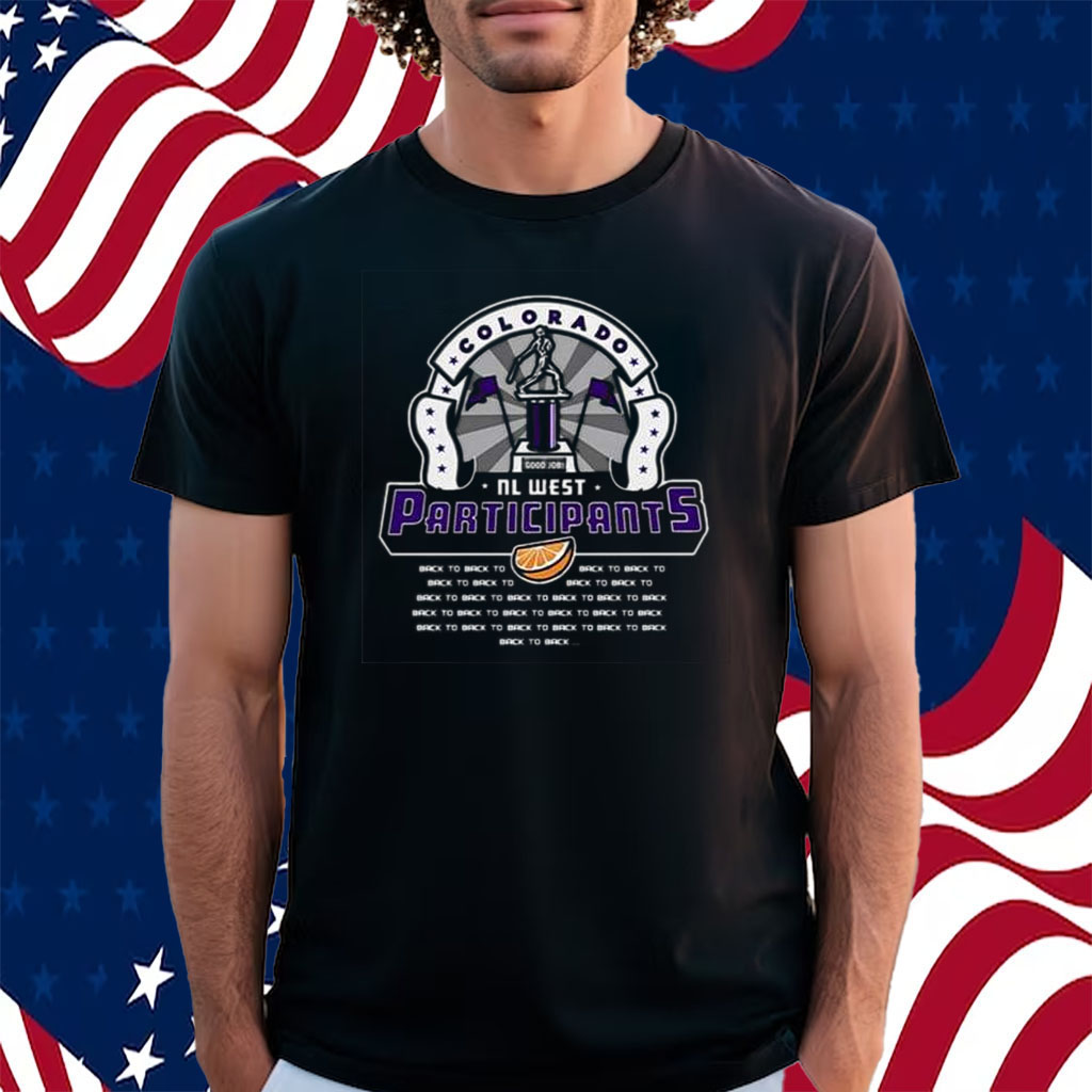 Colorado Nl West Participants Back To Shirt