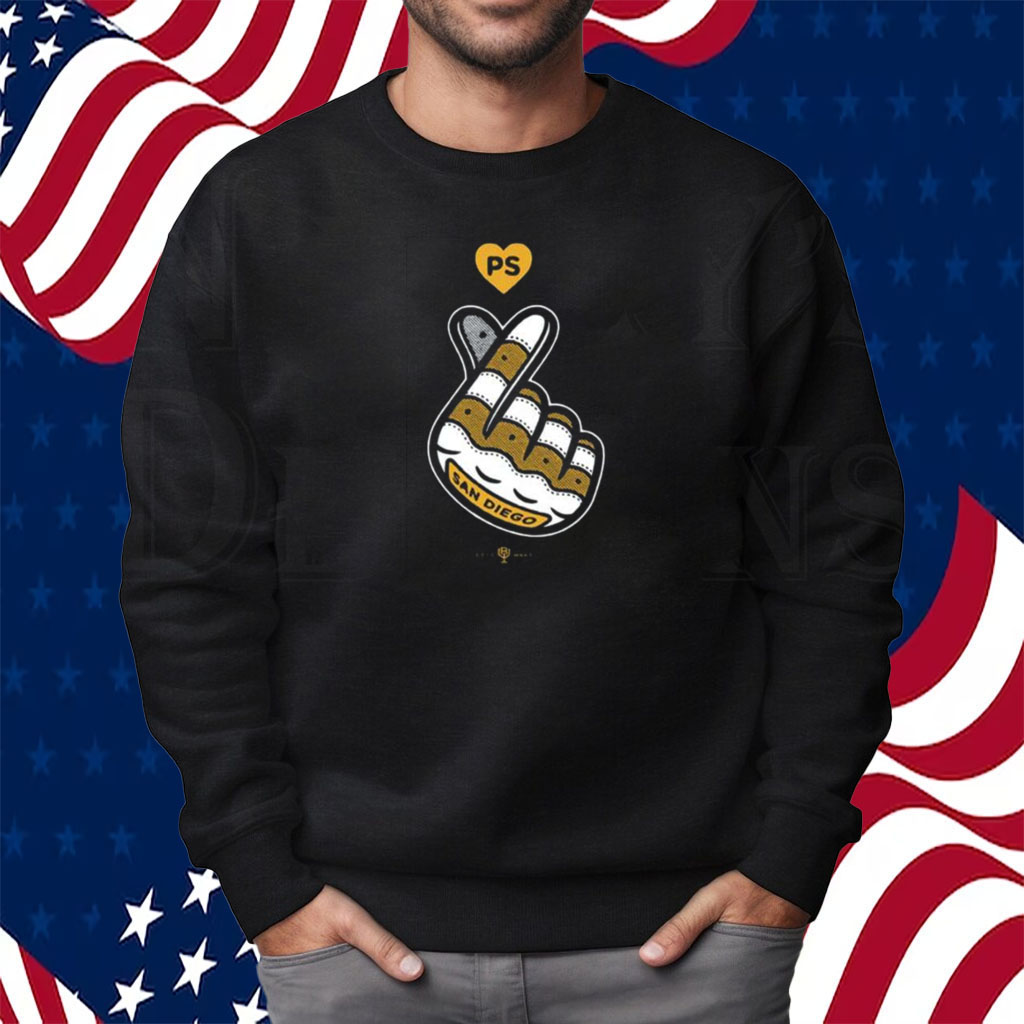 San Diego Finger Heart T-Shirt Sweatshirt