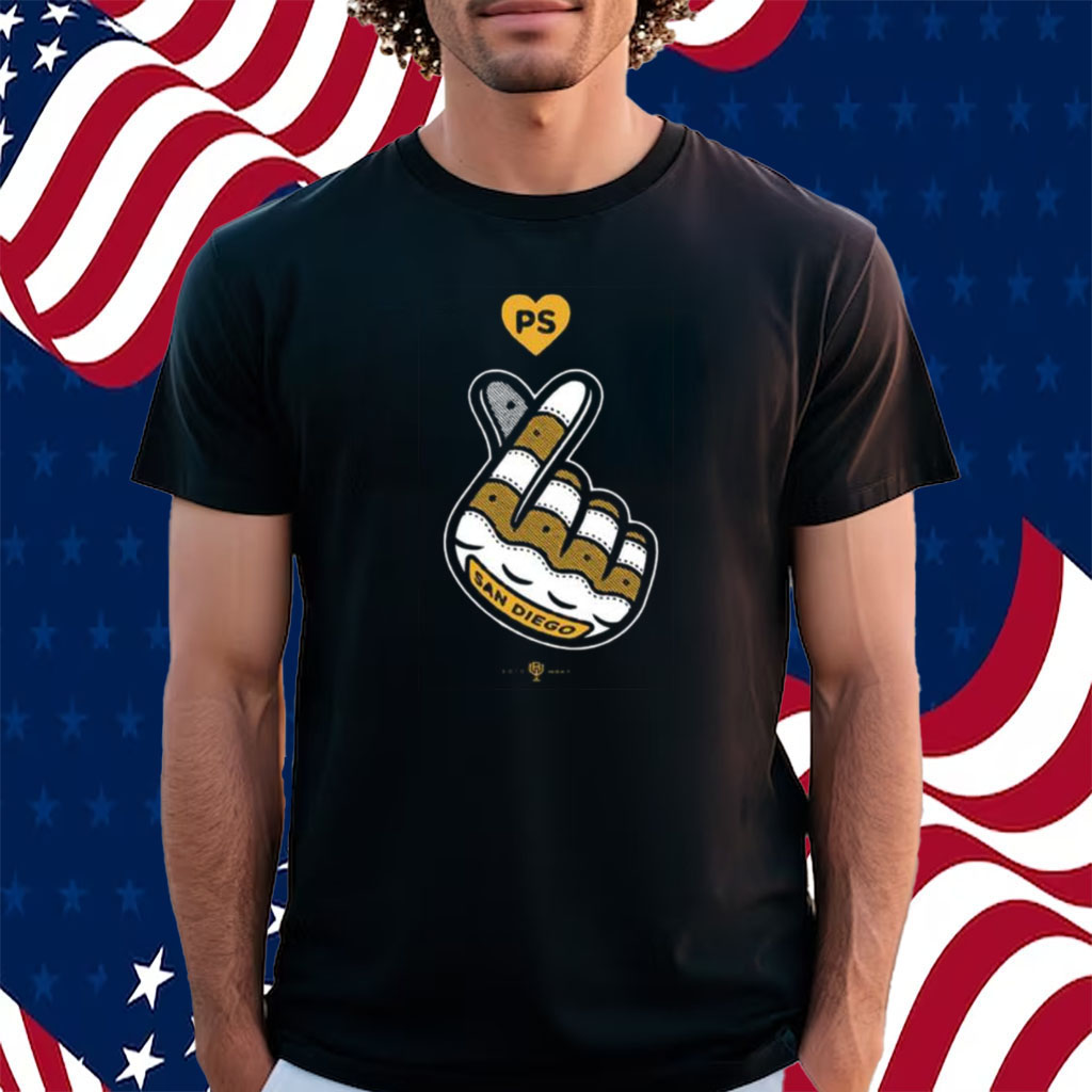 San Diego Finger Heart T-Shirt