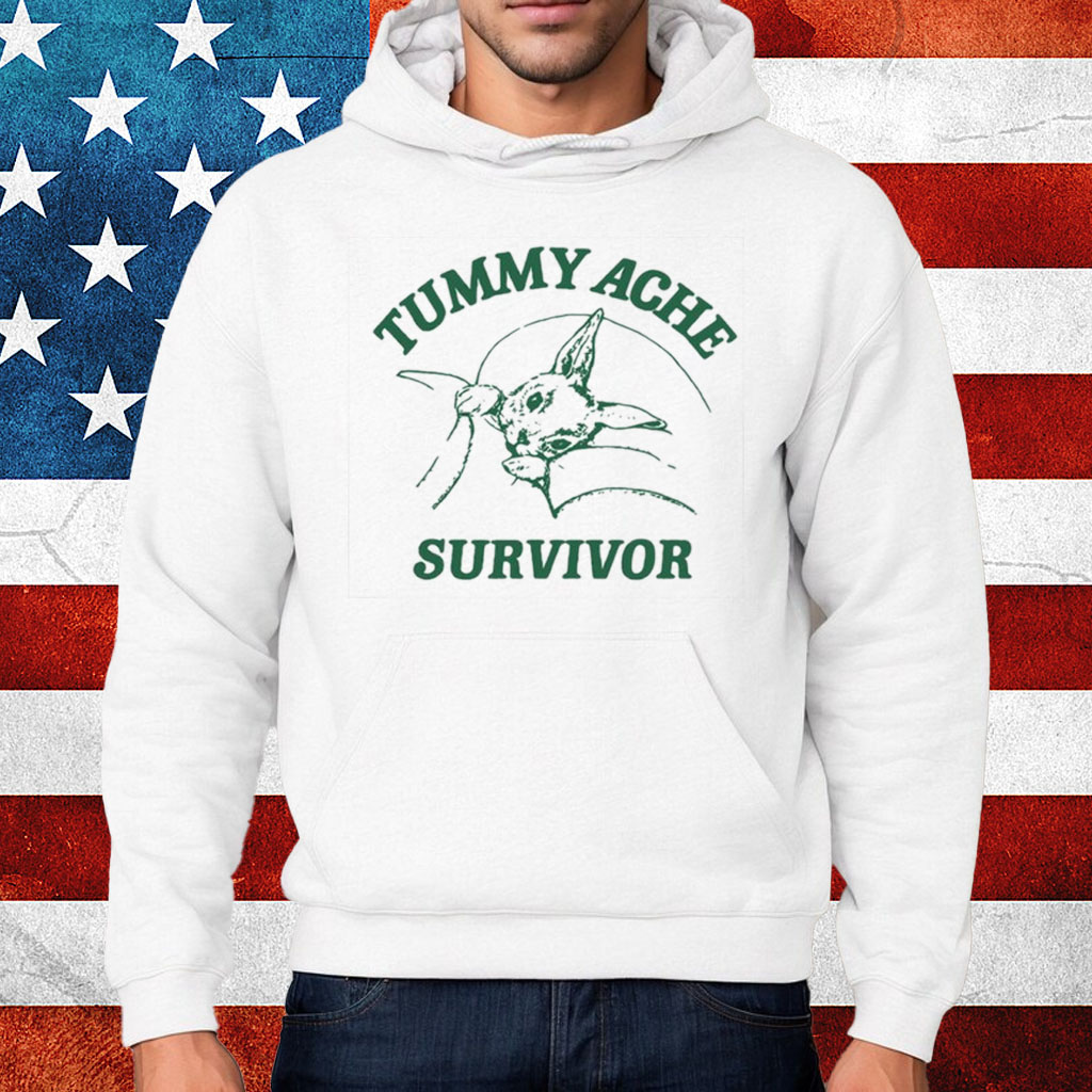 Tummy Ache Survivor Rabbit Shirt Hoodie