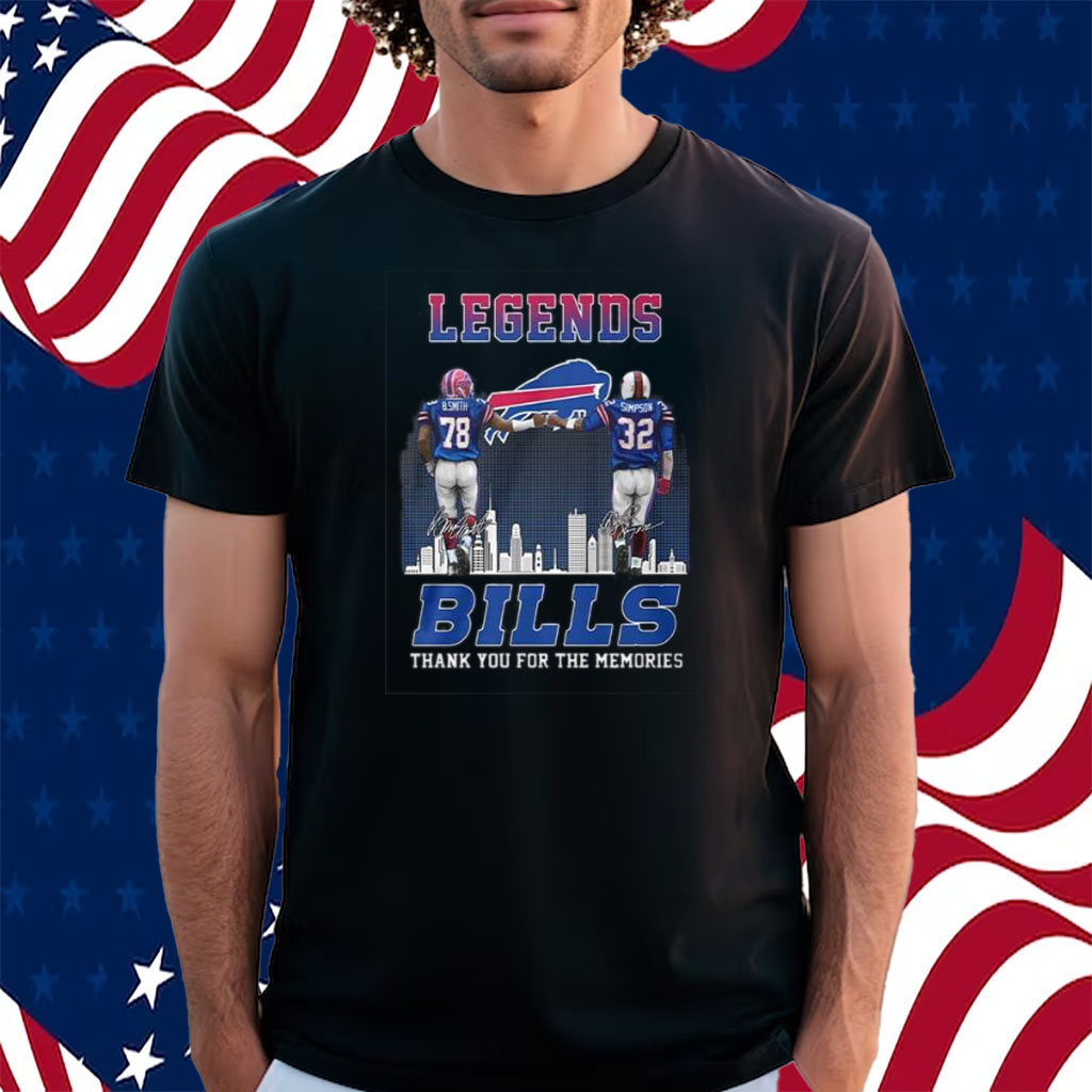 Bills Legends Smith Simpson Thank You For The Memories Shirt