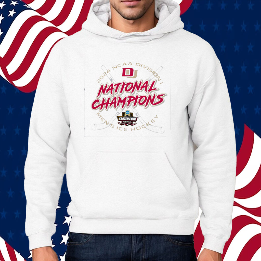 Denver Pioneers Champion 2024 Ice Hockey National Champions Locker Room Shirt Hoodie