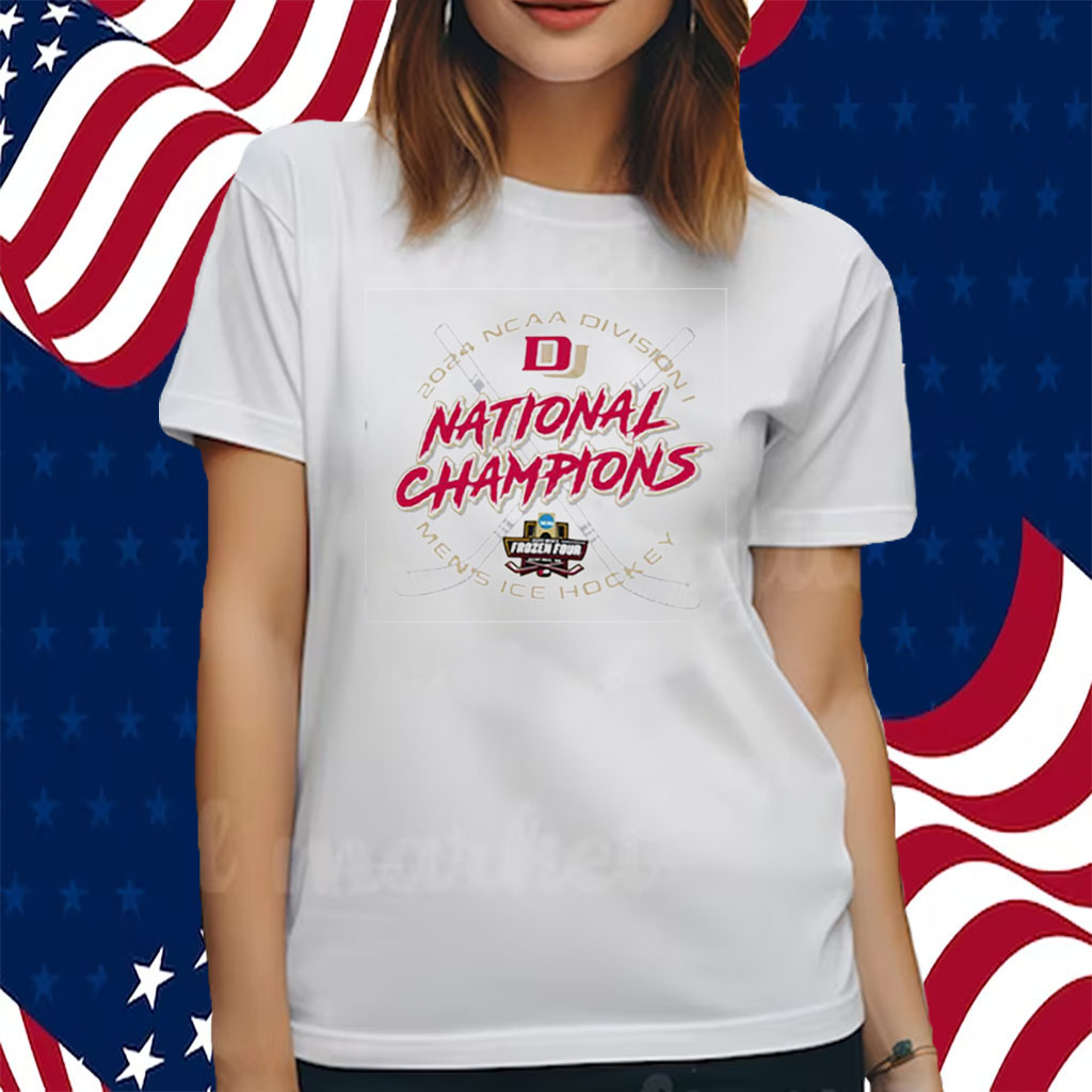 Denver Pioneers Champion 2024 Ice Hockey National Champions Locker Room Shirts