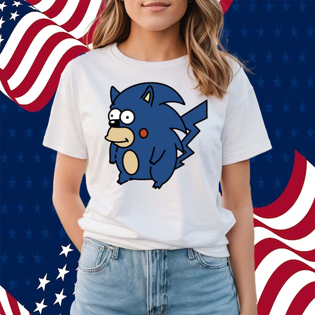 Sonic Pikachu Simpsons Shirts