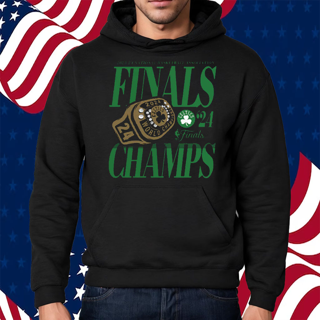 Boston Celtics Fanatics 2024 Nba Finals Champions Ball Screen Ring Shirt Hoodie