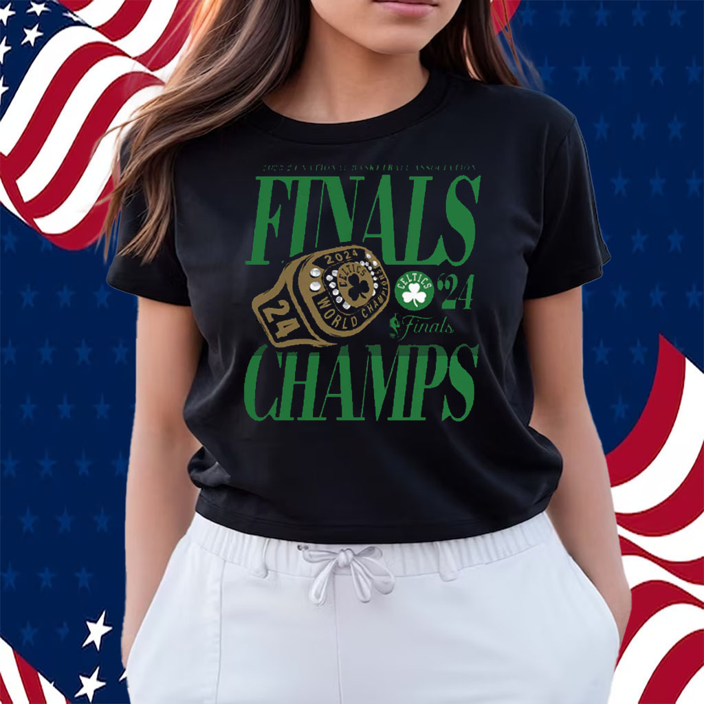 Boston Celtics Fanatics 2024 Nba Finals Champions Ball Screen Ring Shirts